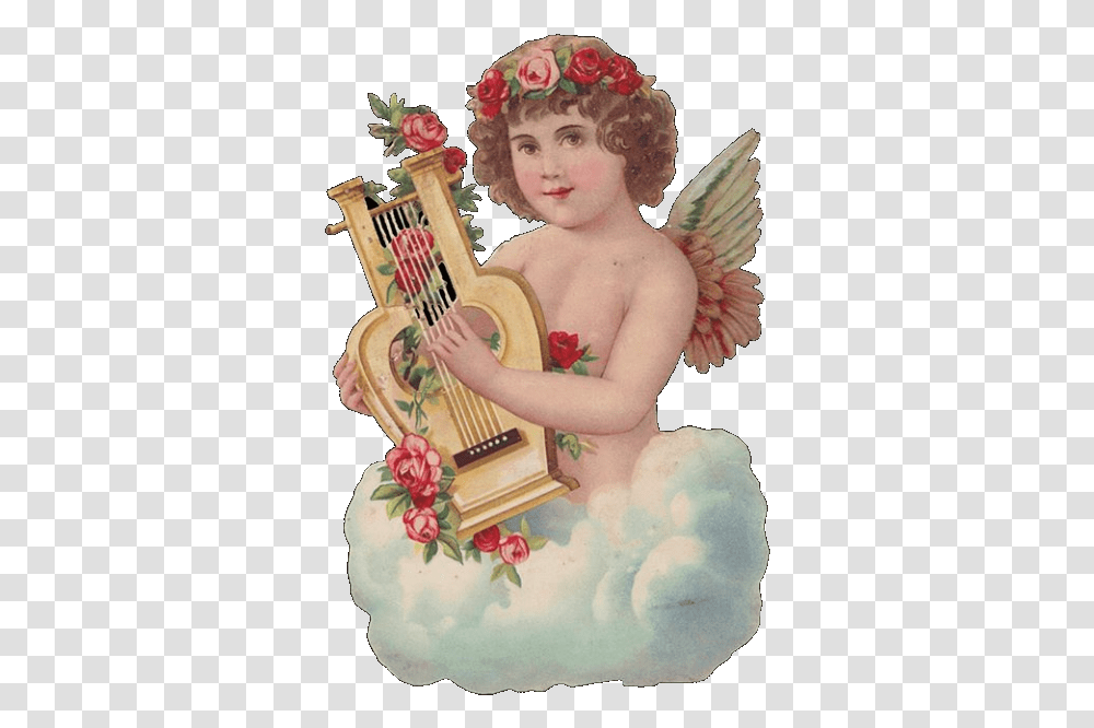 Angel Renaissance Artwork Angel, Leisure Activities, Person, Human, Harp Transparent Png