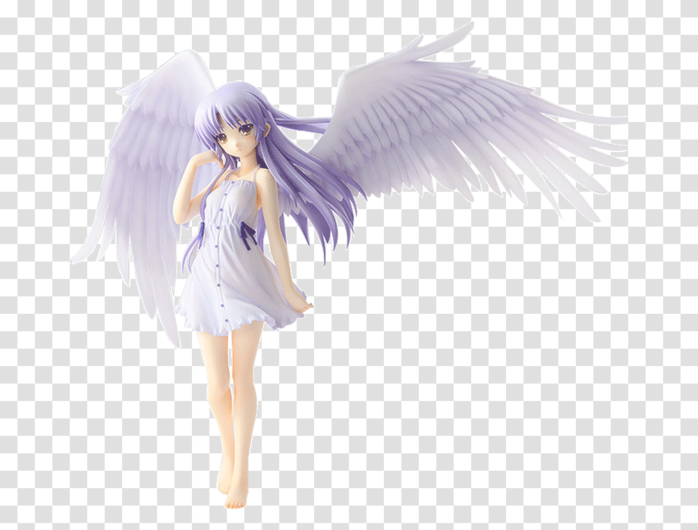 Angel's Heartbeat Lihua Office Doll Doll Anime Angel Beats Tenshi Pvc, Archangel, Bird, Animal, Person Transparent Png