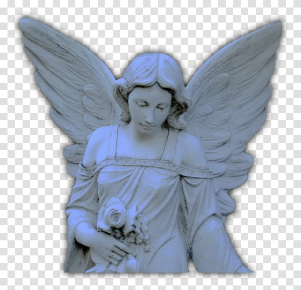 Angel Sculpture Stone Complex Edit Complexedit Angel Statue Aesthetic, Archangel, Bird, Animal Transparent Png