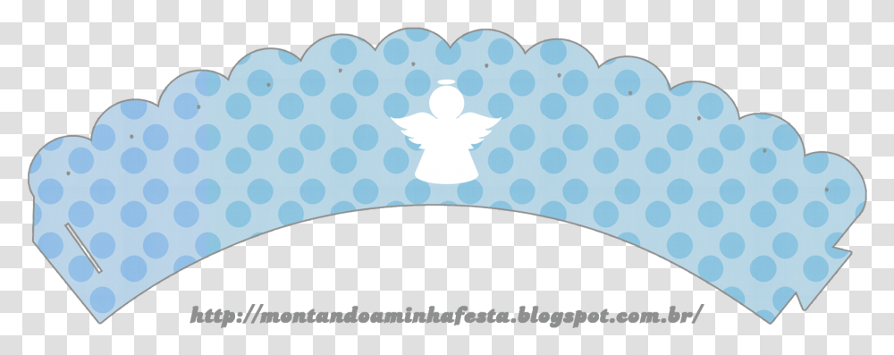 Angel Silhouette Angel Silhouette Papers In Light Blue Wrapper Para Cupcakes, Cushion, Texture, Pillow, Polka Dot Transparent Png