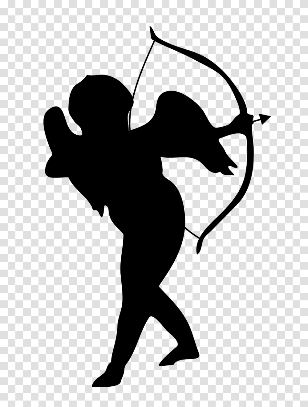 Angel Silhouettes, Person, Human, Bow, Archery Transparent Png