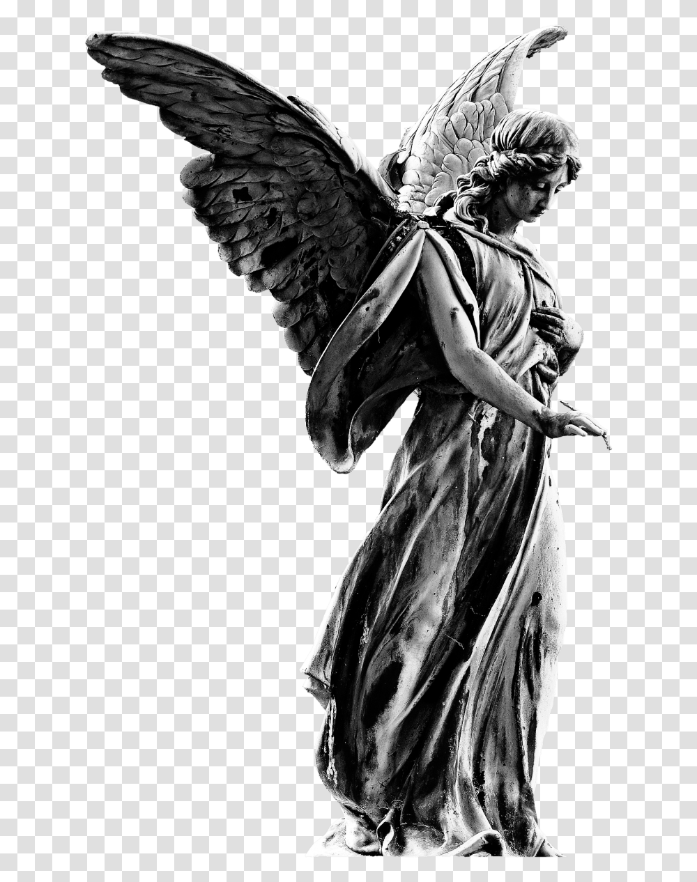 Angel Statue, Person, Human, Archangel Transparent Png