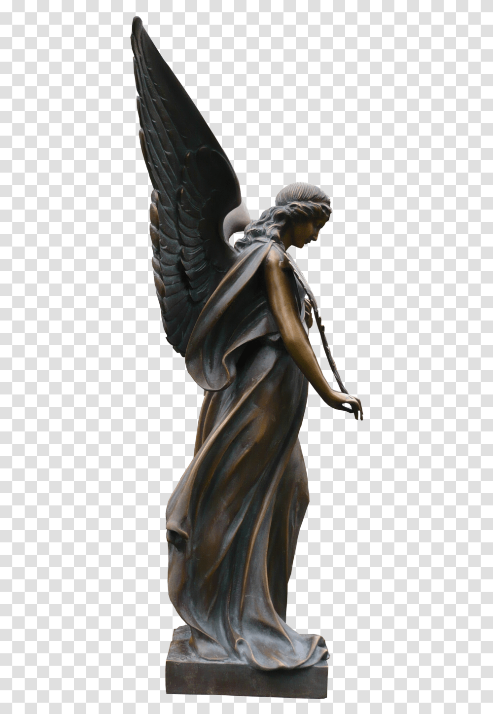Angel Statues, Figurine, Sculpture, Bronze Transparent Png