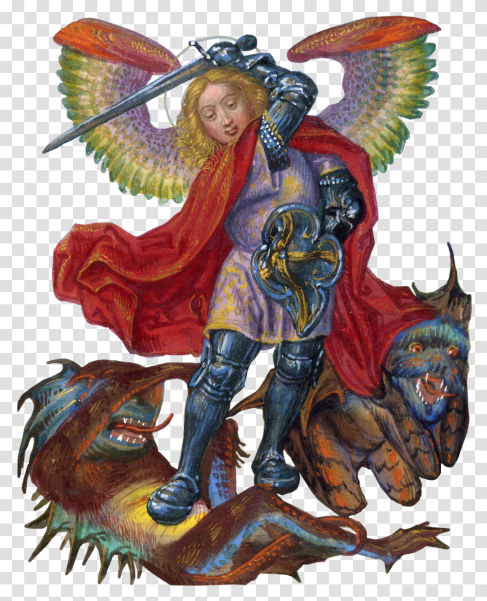 Angel Warrior, Person, Human, Painting Transparent Png