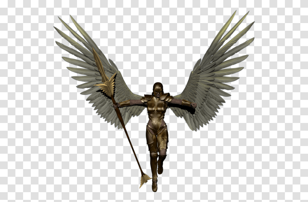 Angel Warrior, Bird, Animal, Bronze Transparent Png