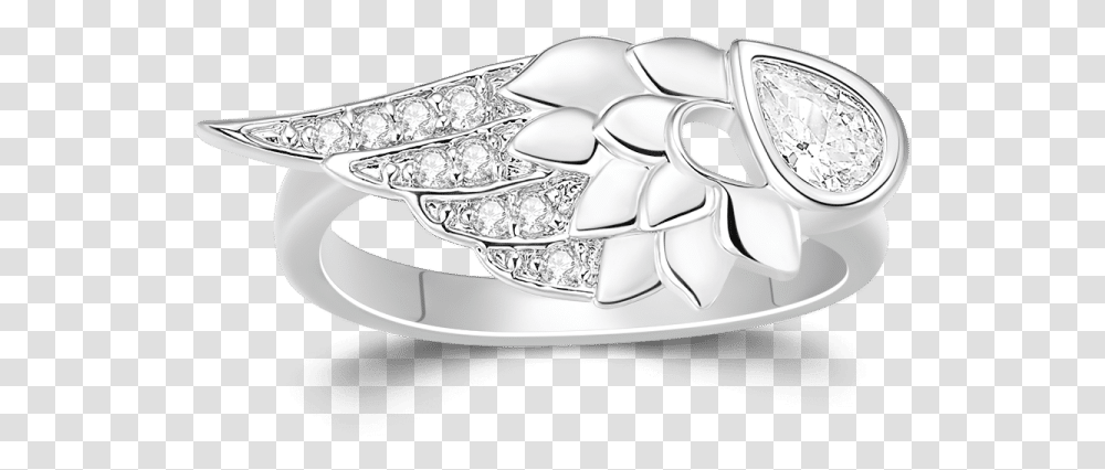 Angel Wing Ring Platinum Plated Solid, Accessories, Accessory, Jewelry, Diamond Transparent Png