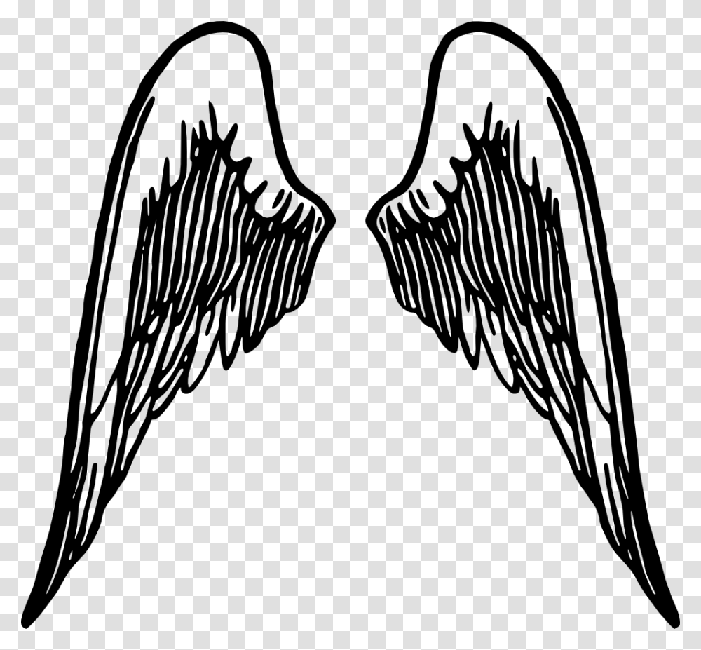 Angel Wings Clipart, Pattern, Ornament, Stencil, Heart Transparent Png
