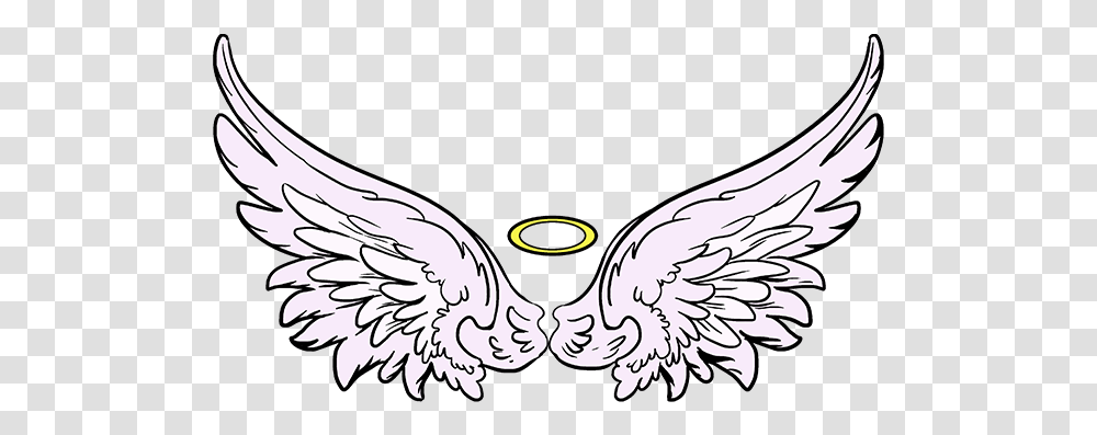 Angel Wings Clipart Sketch Easy Draw Angel Wings, Eagle, Bird, Animal Transparent Png