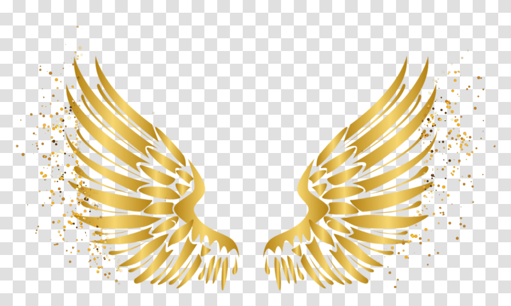 Angel Wings Gold Angel Wings, Banana, Symbol, Bronze, Eagle Transparent Png