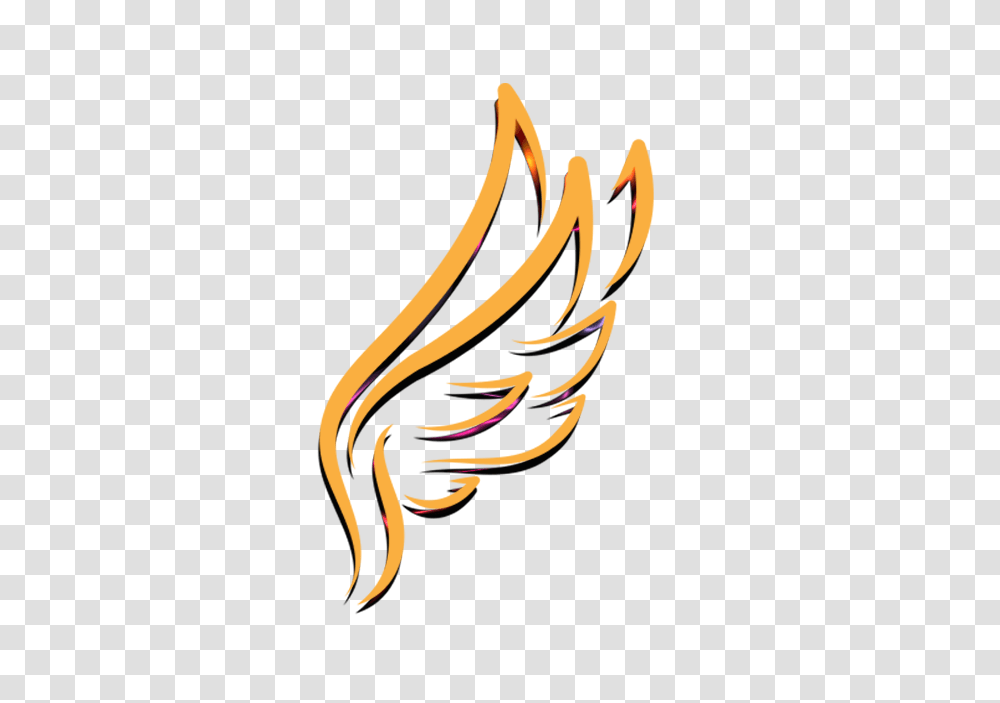 Angel Wings Gold Files Gold Angel Wings, Banana, Food, Graphics, Art Transparent Png