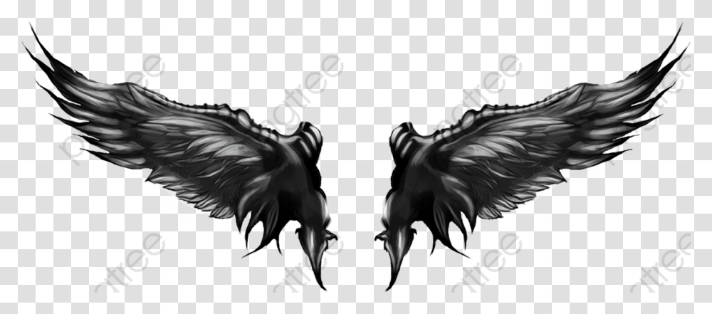 Angel Wings Illustration, Animal, Dragon, Person Transparent Png
