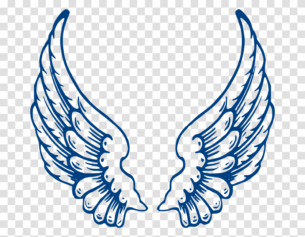 Angel Wings, Emblem, Logo, Trademark Transparent Png