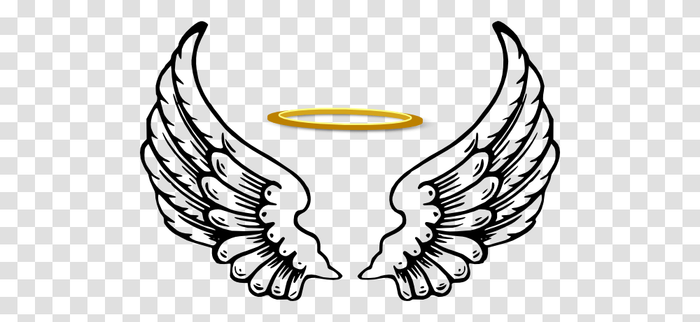 Angel Wings With Halo, Eagle, Bird, Animal Transparent Png