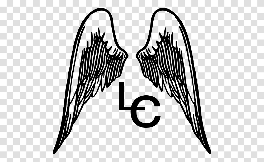 Angel Wings With Initals Clip Art Cartoon Angel Wings Background, Number, Stencil Transparent Png