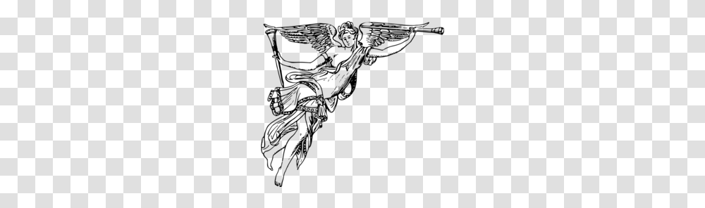 Angel With Horn Clipart, Gray, World Of Warcraft Transparent Png