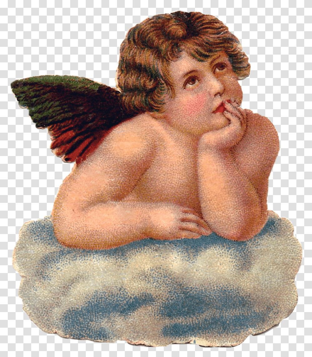 Angelaesthetic Aesthetic Angel Cherub Baby Freetoedit Cherub Angel, Art, Person, Human, Archangel Transparent Png