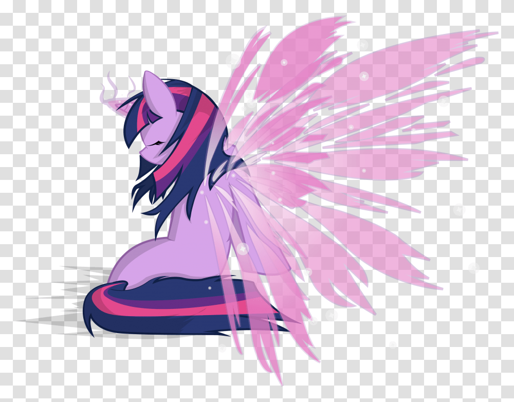 Angelic Wings Twilight Sparkle By French Twilight Sparkle Anime, Purple, Plant Transparent Png