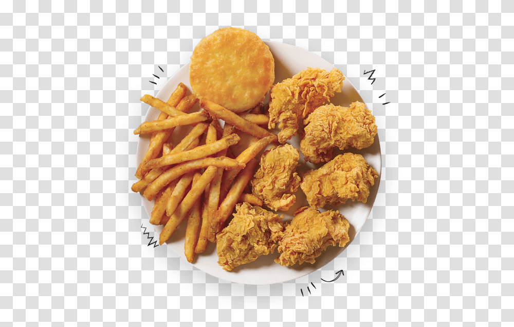 Angelicos Chicken Tenders, Fried Chicken, Food, Nuggets, Fries Transparent Png