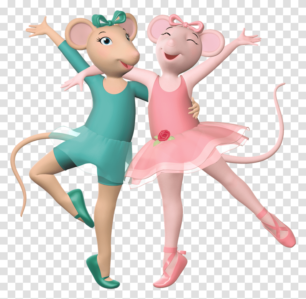 Angelina And Alice Dancing Together Alice From Angelina Ballerina, Ballet, Dance, Person, Human Transparent Png