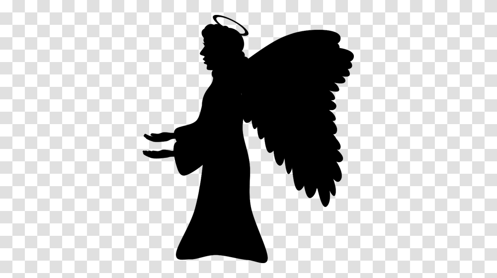 Angels Silhouette, Gray, World Of Warcraft Transparent Png
