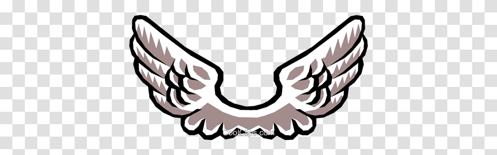 Angels Wings Royalty Free Vector Clip Art Illustration, Teeth, Mouth, Machine, Sand Transparent Png
