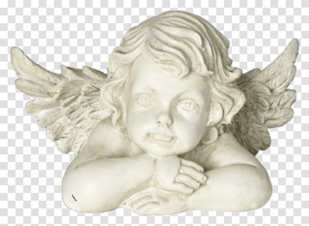 Angelstatue Angel Angelaesthetic Aesthetic Statue Statue Aesthetic, Archangel, Sculpture Transparent Png