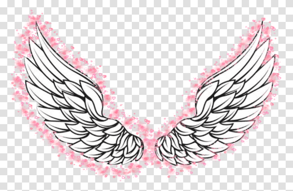 Angelwings Angel Pink Pinkwings Love Heaven Halo Stars Pair Of Wings, Cupid, Pattern, Underwear Transparent Png