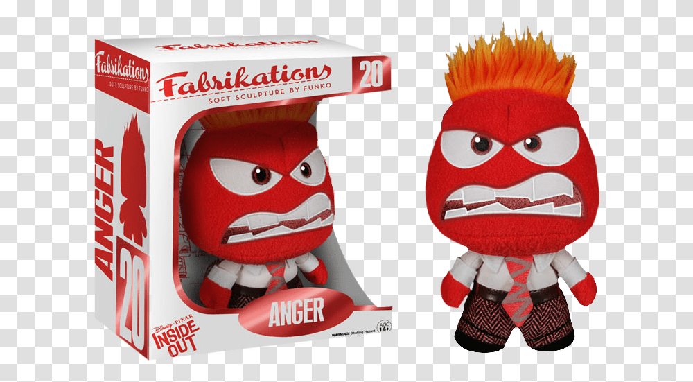 Anger Fabrikations Plush Furia Y Tristeza Intensamente, Toy, Doll, Food Transparent Png