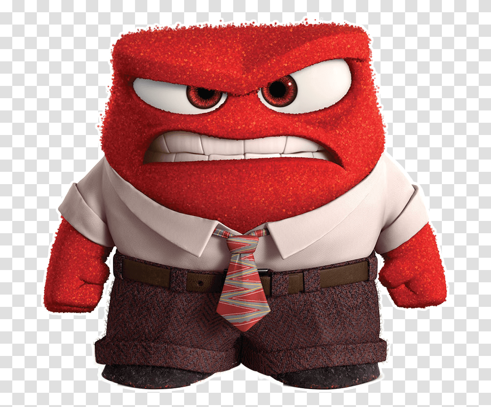Anger Pixar Emotion Sadness Feeling Anger Inside Out, Plush, Toy, Apparel Transparent Png