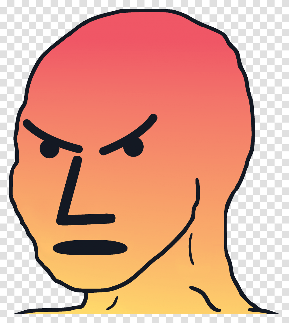 Angery Angry Npc, Head, Face, Art, Text Transparent Png