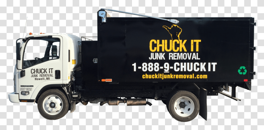 Angie S List Award Chuck It Junk Removal Dumpster Rental Commercial Vehicle, Truck, Transportation, Wheel, Machine Transparent Png