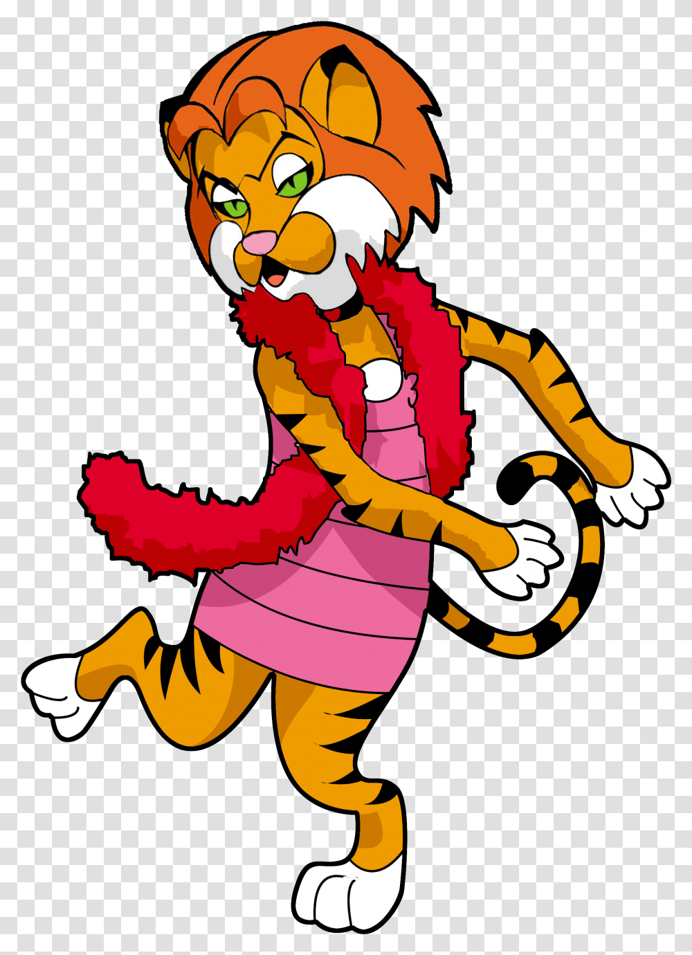 Angie The Angry Tiger Cartoon, Person, Human, Performer, Costume Transparent Png