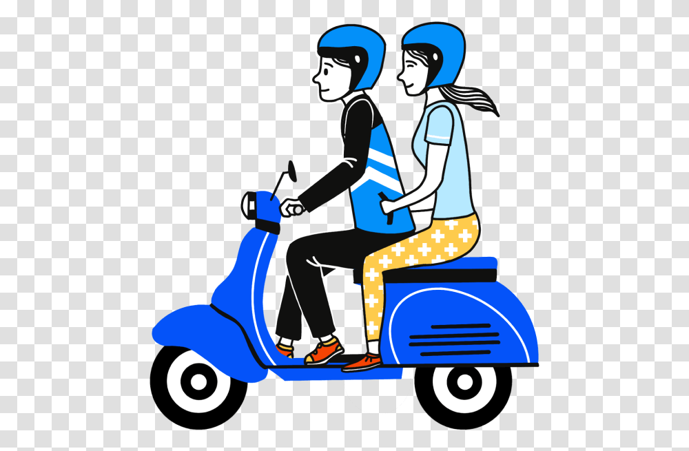 Angkas Headphone Ear Pad, Scooter, Vehicle, Transportation, Person Transparent Png