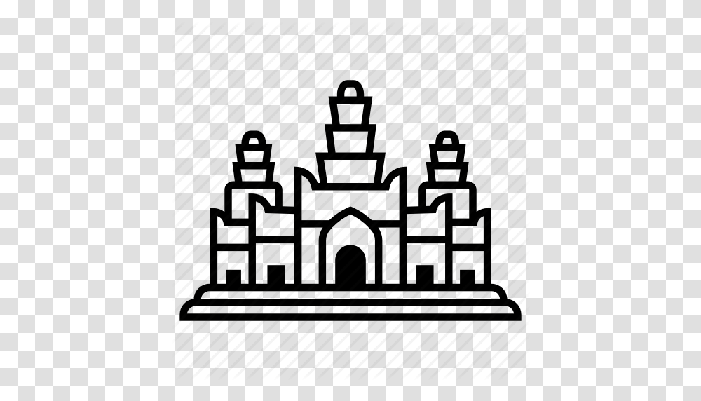 Angkor Wat Architecture Buddhism Landmark Monument Temple, Silhouette, Plant, Food, Triangle Transparent Png