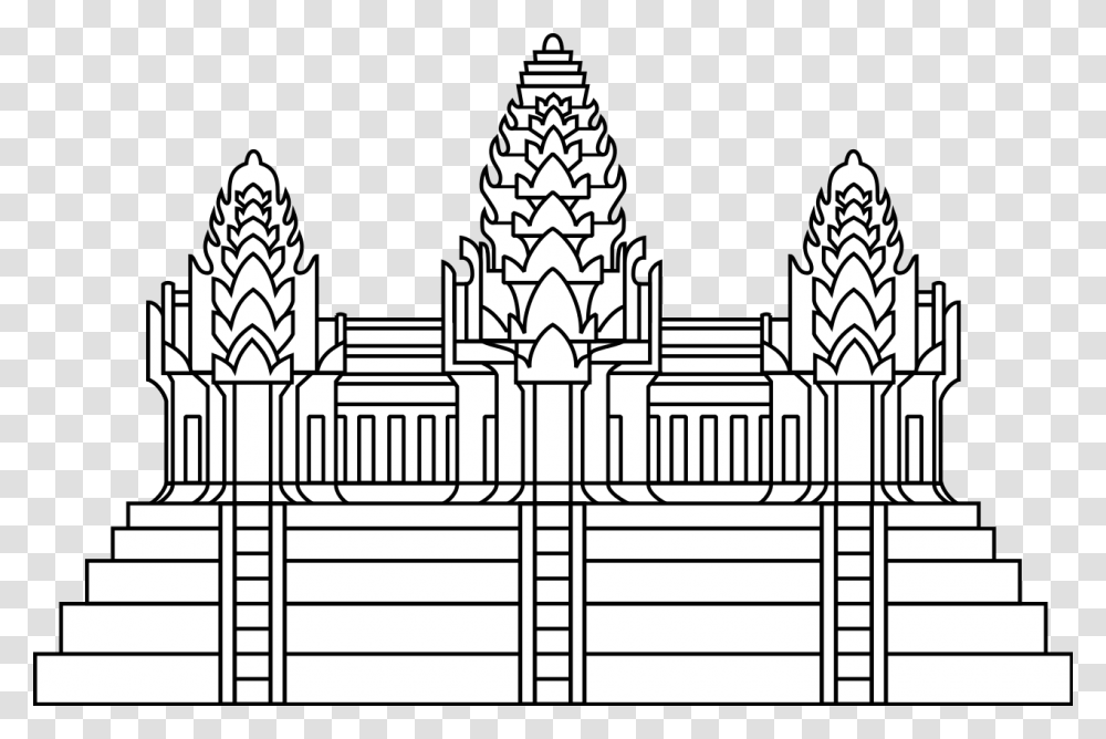 Angkor Wat Cambodian Flag, Architecture, Building, Pillar, Column Transparent Png