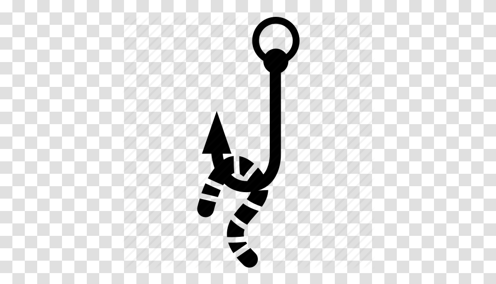 Angle Bloodworm Fish Fisherman Fishing Lure Grapple Lure Icon, Vehicle, Transportation, Tool, Silhouette Transparent Png