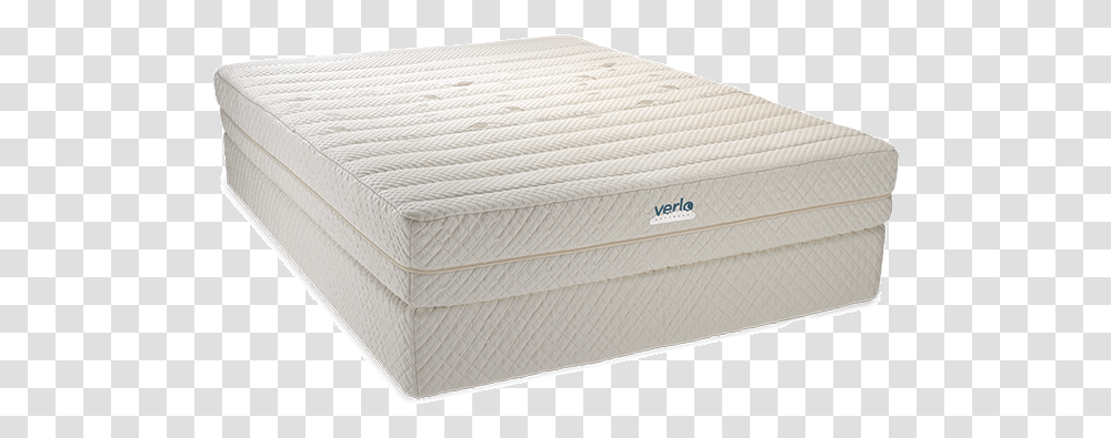 Angle View Of Natural Latex Mattress Verlo V9 Pillowtop Double Sided Mattress, Furniture, Rug Transparent Png