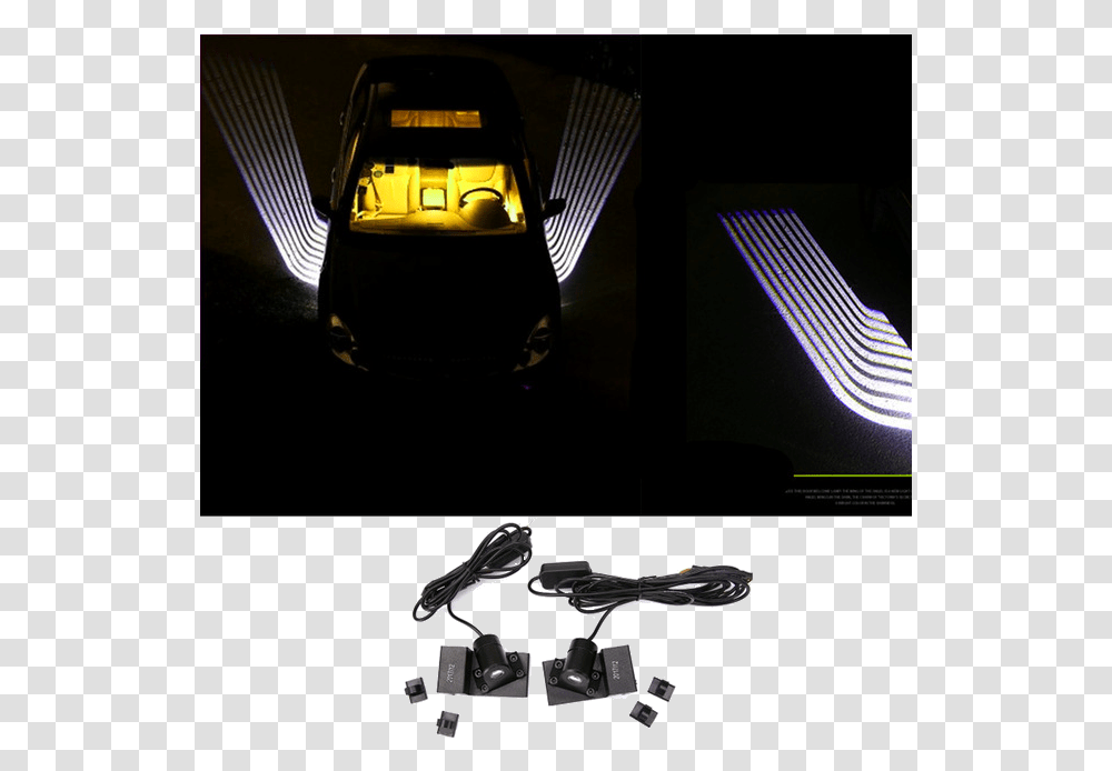 Angle Wings Car Side Shadow Light, Lighting, LED, Lamp, Spotlight Transparent Png