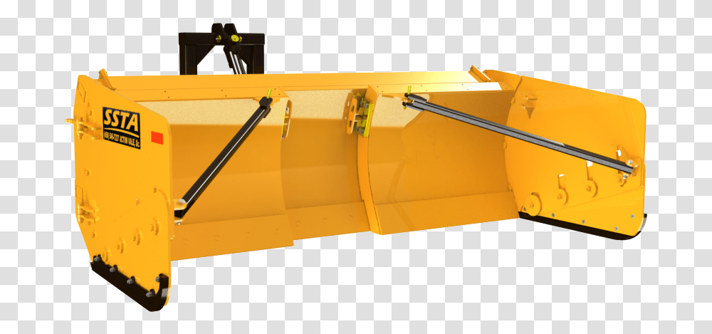 Angle Wings Crane, Bulldozer, Tractor, Vehicle, Transportation Transparent Png