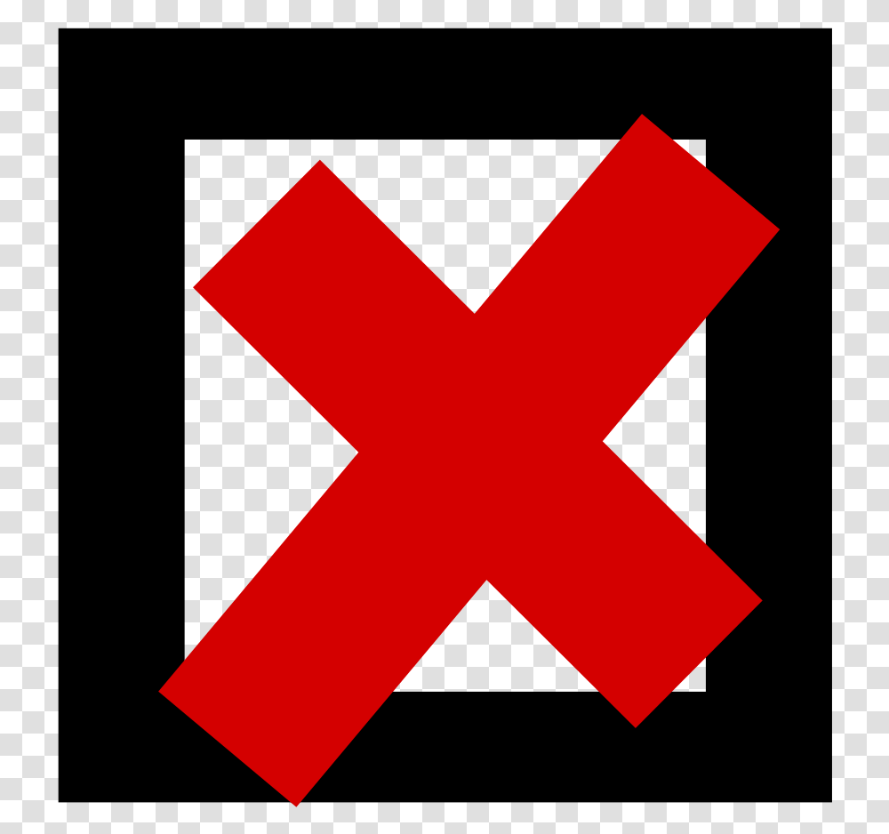 Angleareatext Red X In Box, Logo, Trademark, First Aid Transparent Png