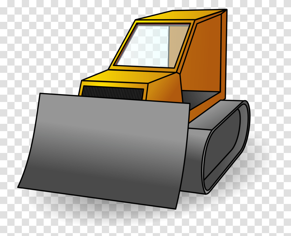 Anglecompact Carcar Bulldozer Clip Art, Tractor, Vehicle, Transportation, Snowplow Transparent Png