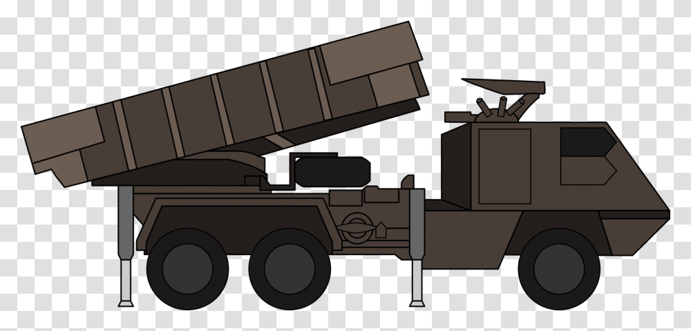 Anglemilitary Vehicleweapon Missile Launcher Truck, Transportation, Half Track, Tow Truck Transparent Png