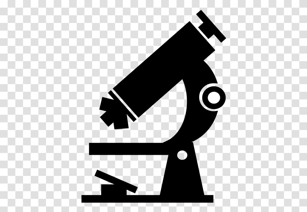 Anglemonochrome Photographysymbol Microscope Clipart, Nature, Outdoors, Moon, Outer Space Transparent Png