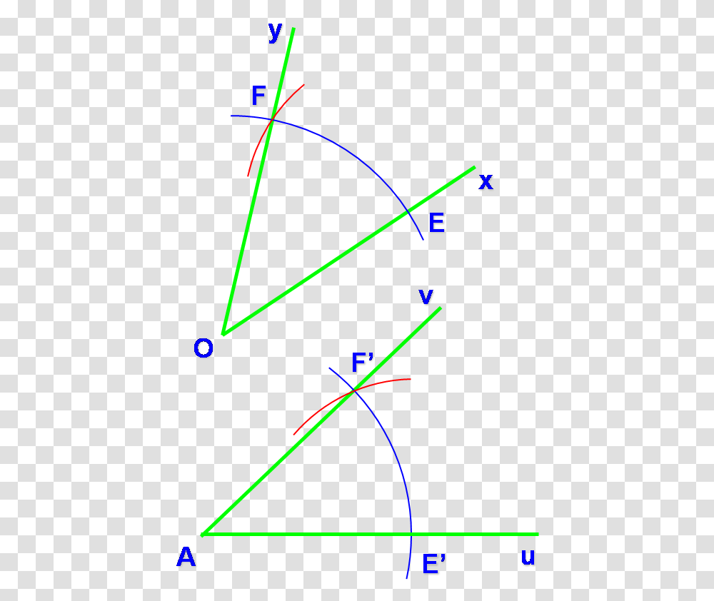 Angles 14a Comment Tracer Un Angle Avec Un Compas, Triangle, Light, Laser, Bow Transparent Png