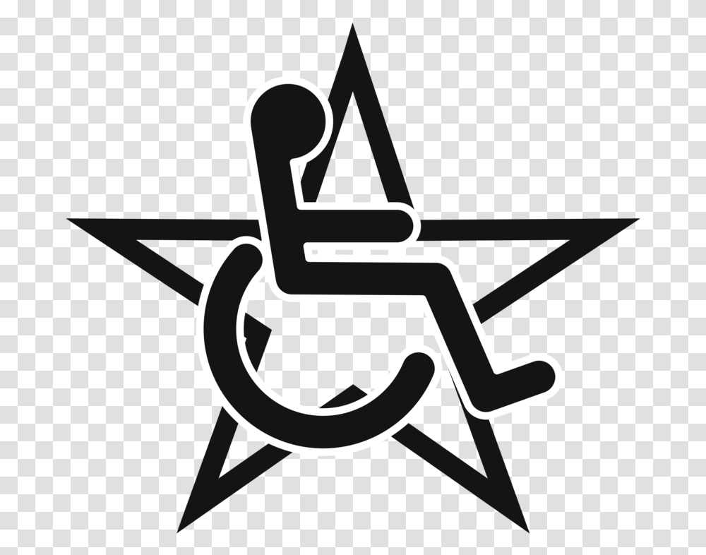 Anglesymbolwing Wheelchair Star, Furniture Transparent Png