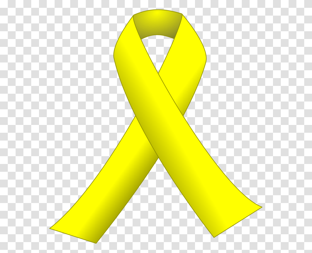 Anglesymbolyellow Yellow Cancer Ribbon Clipart, Banana, Fruit, Plant, Food Transparent Png