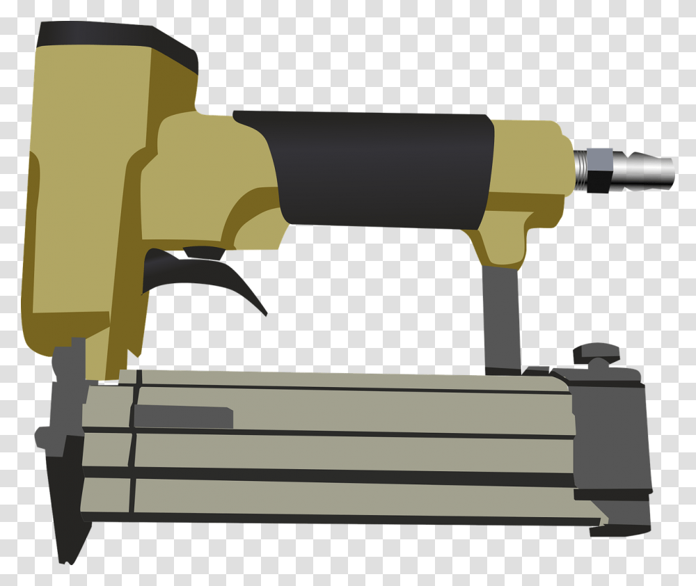 Angleweaponmachine Nailgun Clipart, Weaponry, Tool, Vise, Power Drill Transparent Png