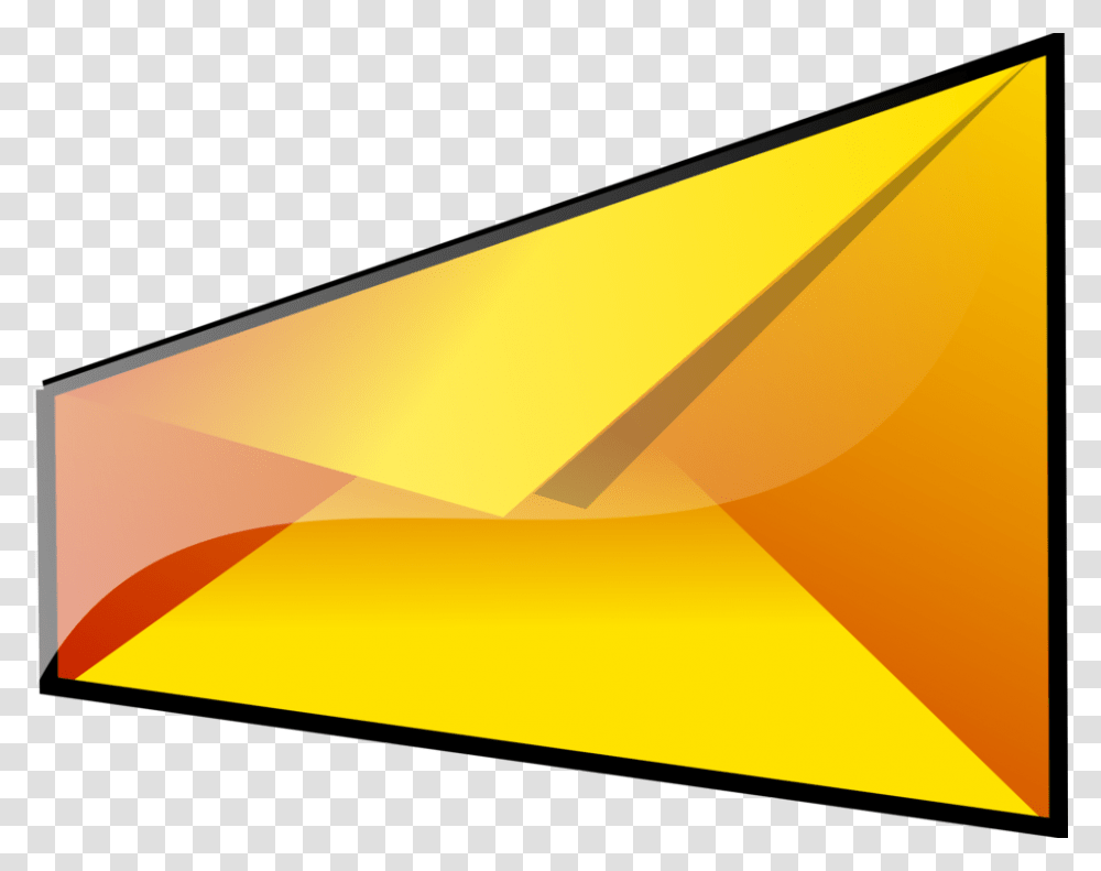 Angleyelloworange Yellow Envelope, Paper, Wedge, Mail Transparent Png