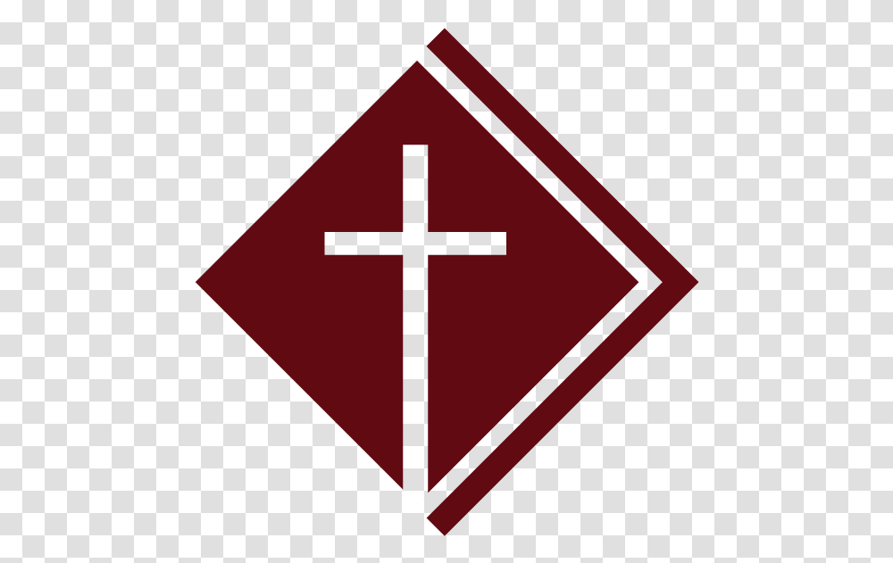 Anglican Diocese Of The Living Word New Logo Anglican Diocese Of The Living Word, Symbol, Triangle, Cross, Star Symbol Transparent Png