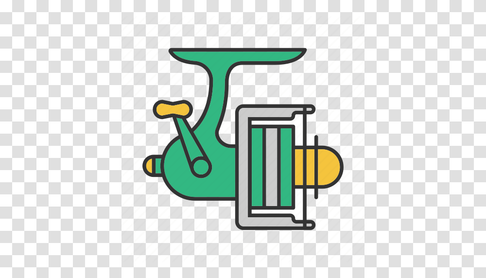 Angling Fishing Gear Reel Rod Spinning Tackle Icon, Logo, Trademark Transparent Png